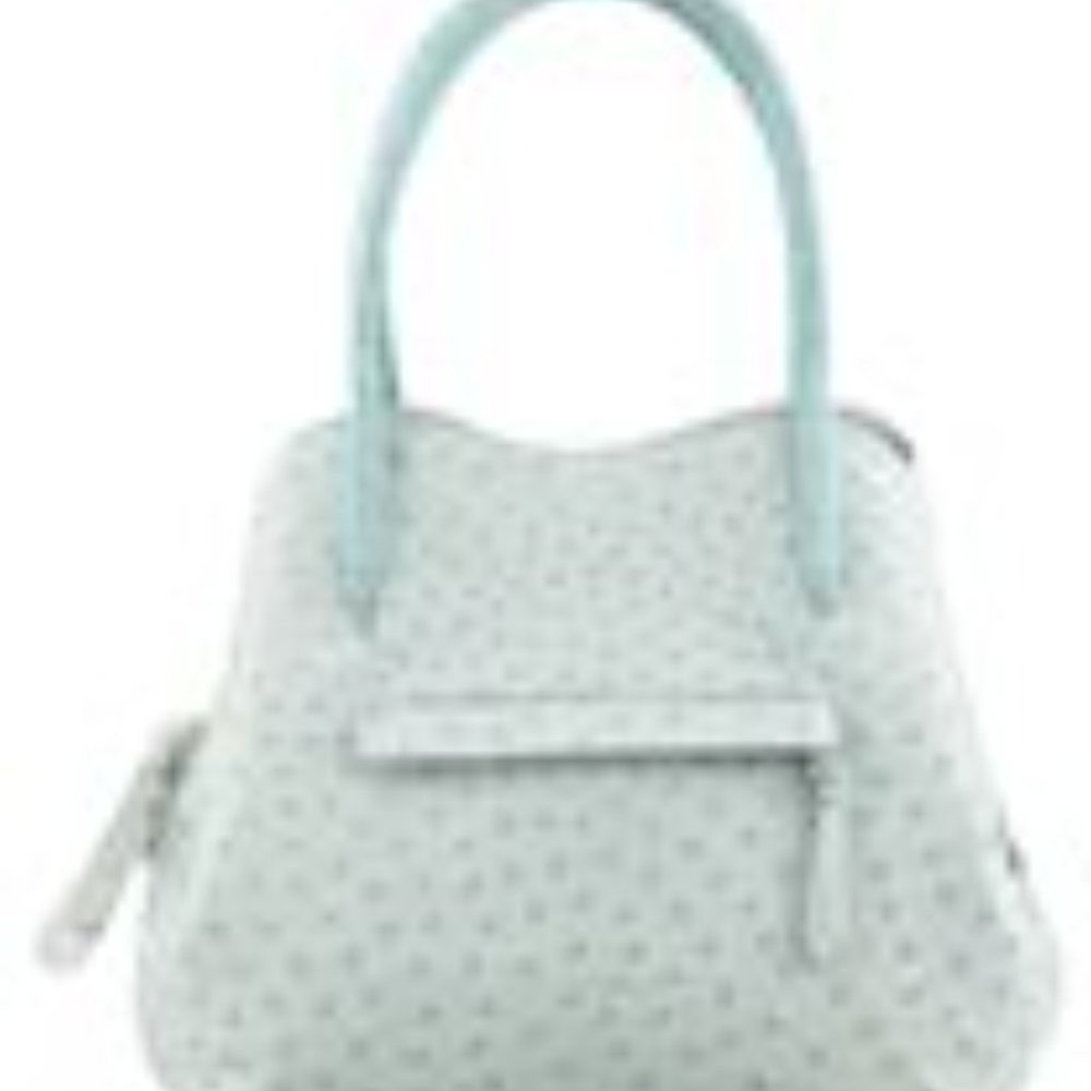 NWT Genuine Ostrich Nancy Gonzalez Baby Blue bag